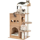 Cat Tree House Condo Cat’s Activity Center with Double Condo_2