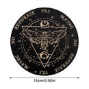 Wooden Moon and Star Pendulum Board for Metaphysical Healing and Divination