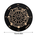 Wooden Moon and Star Pendulum Board for Metaphysical Healing and Divination
