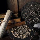 Wooden Moon and Star Pendulum Board for Metaphysical Healing and Divination