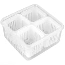 Refrigerator Storage Box 4 and 6 Grids Food Vegetable Fruit