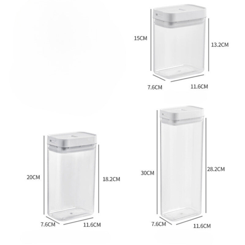 Pasta Storage Box Transparent Plastic Grain Seal Tank