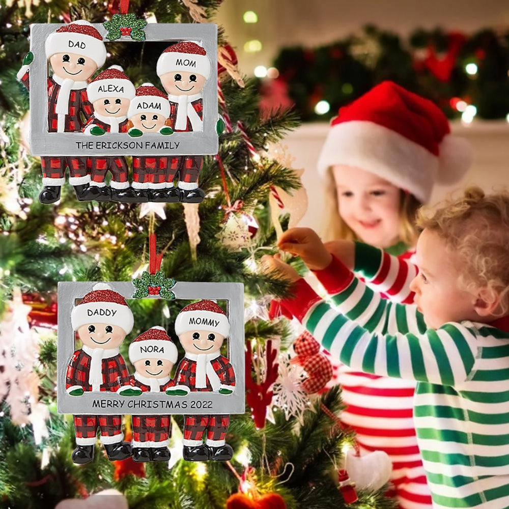 DIY  Christmas Family Pendant Decorations for Home