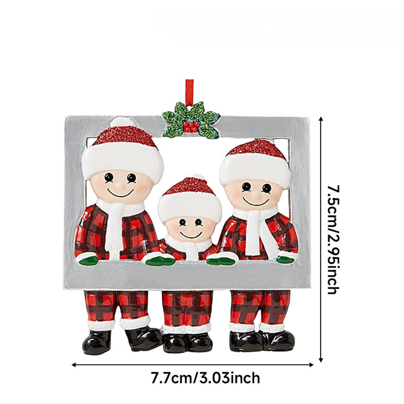 DIY  Christmas Family Pendant Decorations for Home