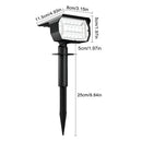 20LED Colorful Solar Landscape Spotlights Wireless Waterproof