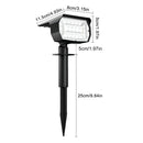 20LED Colorful Solar Landscape Spotlights Wireless Waterproof
