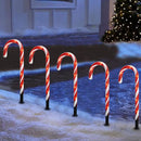 Holiday Lollipop Lights Festive Solar Outdoor Decorations