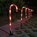 Holiday Lollipop Lights Festive Solar Outdoor Decorations