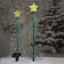 Festive Solar Christmas Tree Lights for Outdoor Garden Scene