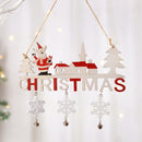 Gnome Santa Claus Wooden Hanging Ornament