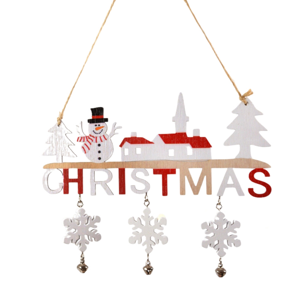 Gnome Santa Claus Wooden Hanging Ornament