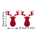 Christmas Cutlery Holder Knife and Fork Pocket Bag Cutlery Cover Star Tree Elk Table Decoration