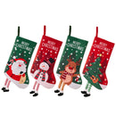 Christmas Stocking Large Stockings Santa Snowman Candy Gift Socks Tree Ornament Decorations