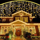 5M 7.5M Solar Curtain String Lights for Festive Outdoor Decor