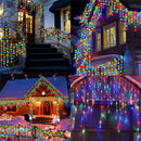 5M 7.5M Solar Curtain String Lights for Festive Outdoor Decor