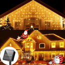 5M 7.5M Solar Curtain String Lights for Festive Outdoor Decor