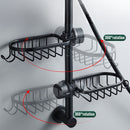 Adjustable Aluminum Shower Rack for Organized Bathroom Storage