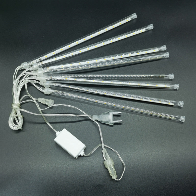 Solar LED Meteor Shower Rain Lights Holiday String Lights Waterproof Garden Light