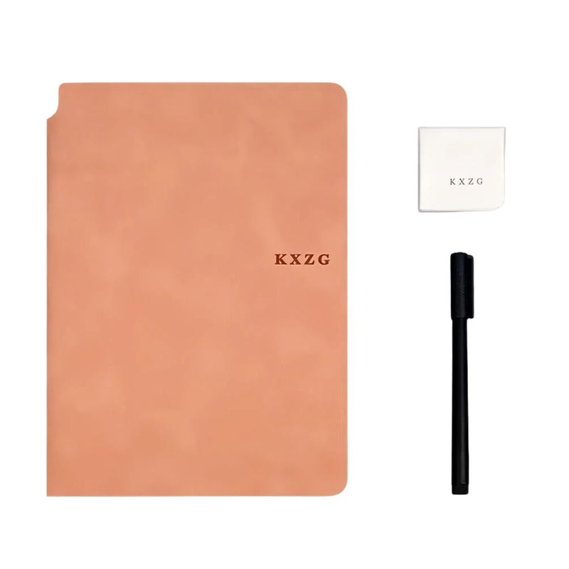 Reusable Whiteboard Notebook Set with Pen, Cloth, and Planner