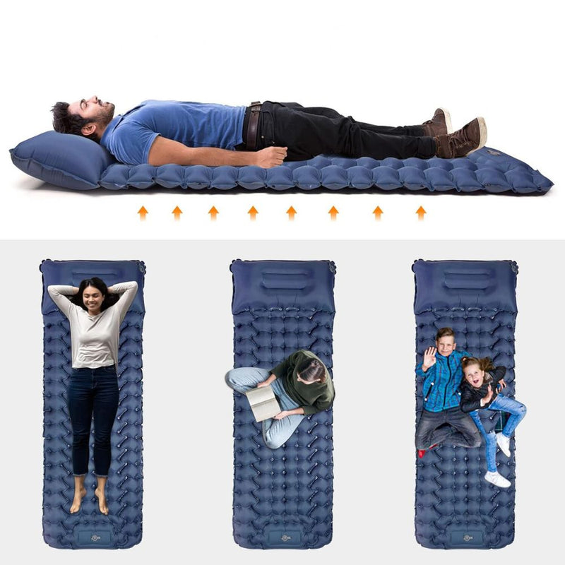Ultralight Inflatable Camping Mattress with Built-in Pump