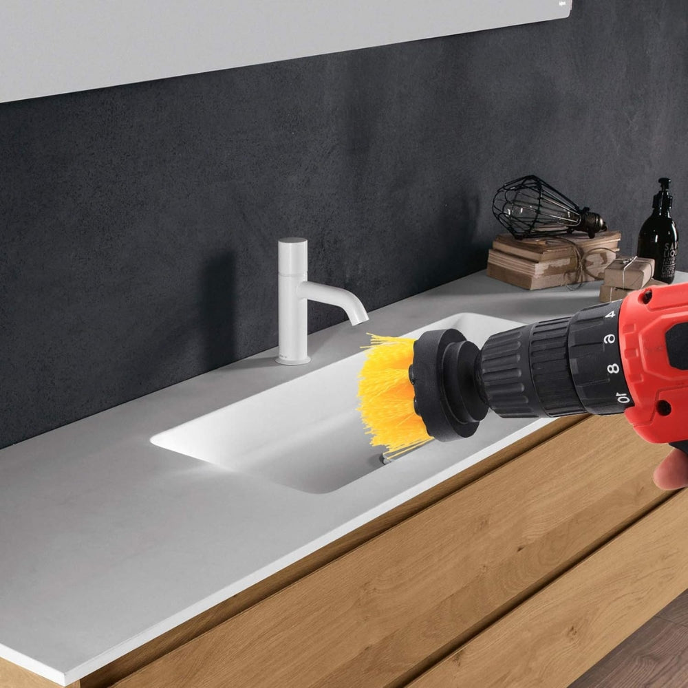Electric Drill Brush Set Power Scrubber Brush For Carpet Bathroom Surface