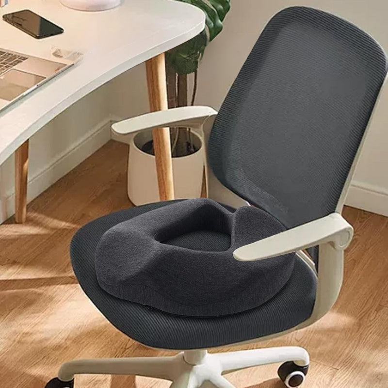 Memory Foam Seat Cushion for Hemorrhoids Ergonomic Chair Support Pad for Office Long Sitting