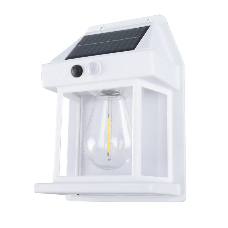 Outdoor Solar Wall Lamp Waterproof Tungsten Filament Lamp Induction Lamp