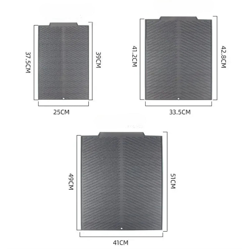 Silicone Drain Pad Drying Mat Pots Dish Drain Mat For Kitchen Tableware