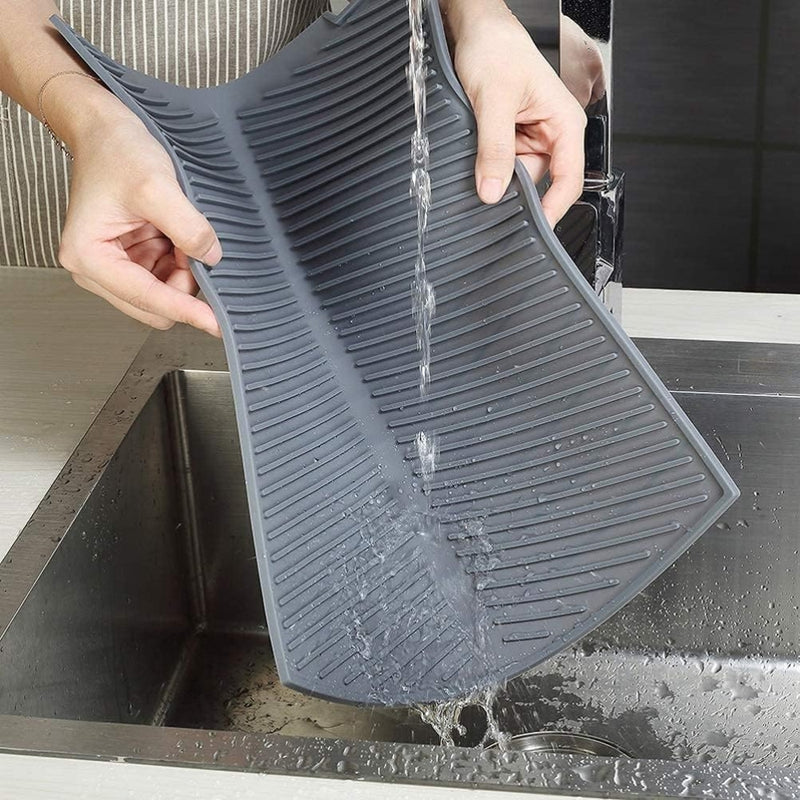 Silicone Drain Pad Drying Mat Pots Dish Drain Mat For Kitchen Tableware