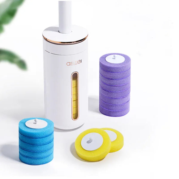 Disposable Toilet Brush Wall mounted Toilet Cleaner Replacement Head Cleaning Tool