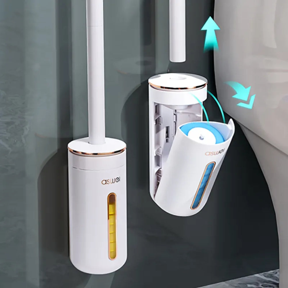 Disposable Toilet Brush Wall mounted Toilet Cleaner Replacement Head Cleaning Tool