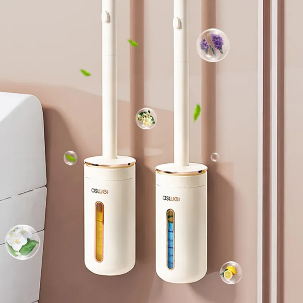 Disposable Toilet Brush Wall mounted Toilet Cleaner Replacement Head Cleaning Tool
