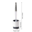 Water Spray Silicone Toilet Brush With Wall Mounted Bathroom Cleaning