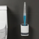 Water Spray Silicone Toilet Brush With Wall Mounted Bathroom Cleaning