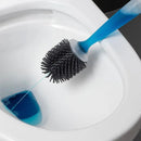 Water Spray Silicone Toilet Brush With Wall Mounted Bathroom Cleaning