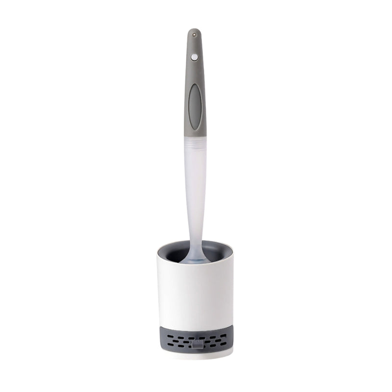 Water Spray Silicone Toilet Brush With Wall Mounted Bathroom Cleaning