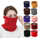 Fashion Soft Knitted Neck Warmer Scarf Women Men Face Cover Winter