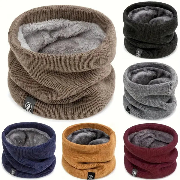 Fashion Soft Knitted Neck Warmer Scarf Women Men Face Cover Winter
