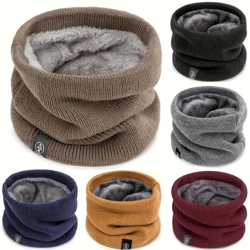 Fashion Soft Knitted Neck Warmer Scarf Women Men Face Cover Winter