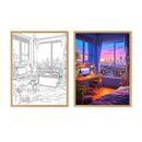 LED Light Painting Comic Style LED Painting Lamp Modern Home Gift