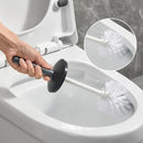Plastic Toilet Brush And Holder Bathroom Toilet Removable Handle Sturdy And Durable