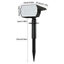 RGB Solar Spotlight Outdoor Solar Landscape Spot Powered Wall Lights Waterproof