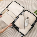 6 Set Compression Packing Travel Storage Bag Cubes Luggage Organizer