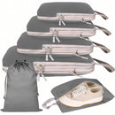6 Set Compression Packing Travel Storage Bag Cubes Luggage Organizer