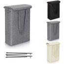 Slim Laundry Basket with Cover Space Foldable Laundry Hamper Collapsible
