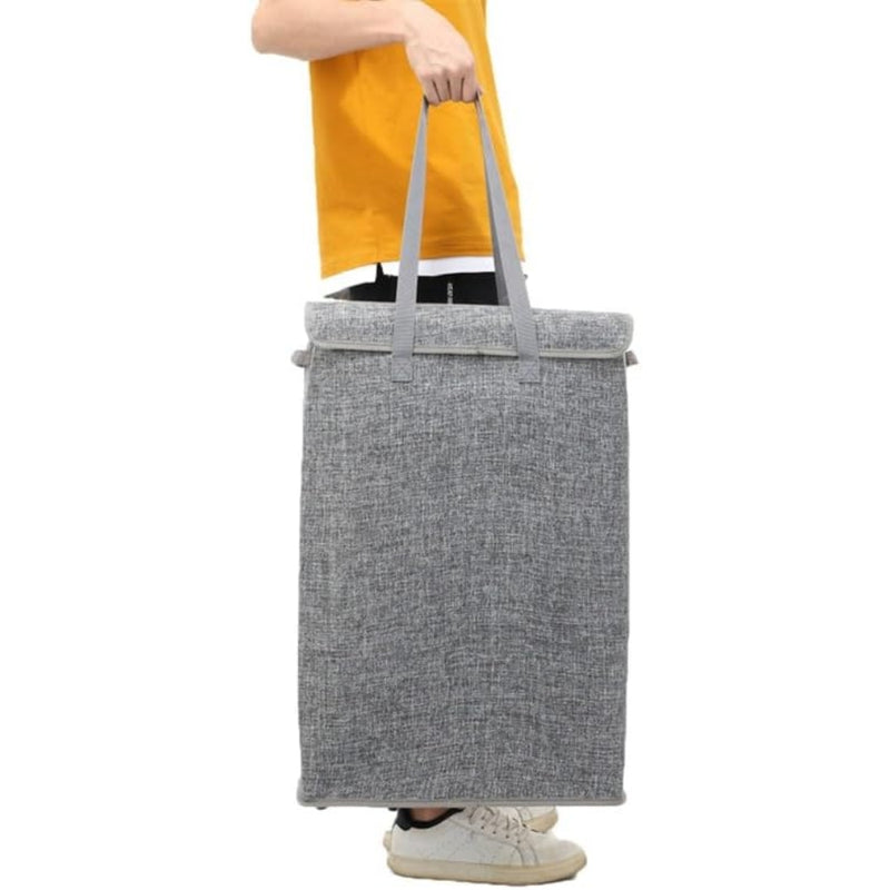 Slim Laundry Basket with Cover Space Foldable Laundry Hamper Collapsible