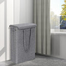 Slim Laundry Basket with Cover Space Foldable Laundry Hamper Collapsible