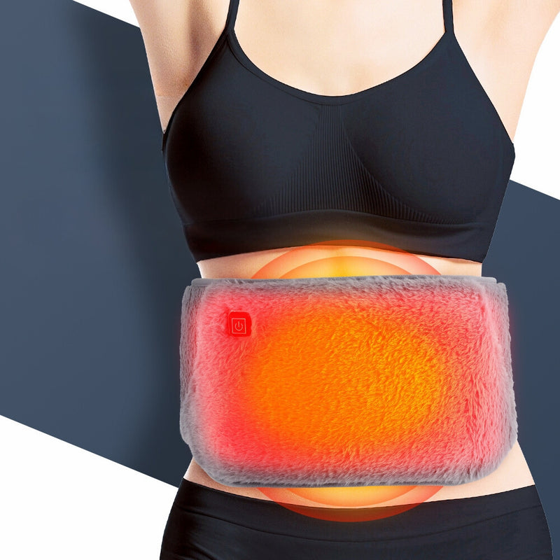 Graphene Heated Warmer Belt Waist Warming Pad USB Recharging Abdominal Warmer