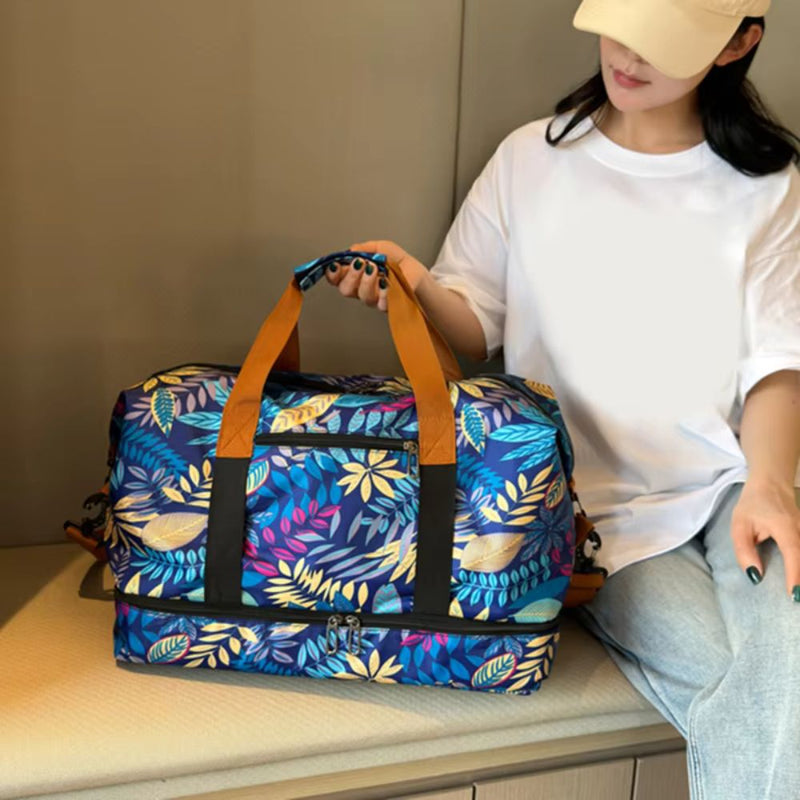 Large-Capacity Travel Bag with Dry Wet Separation for Sports, Fitness and Short Trips