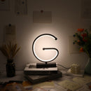 Creative G Shaped USB Lamp Bedroom Desktop Decorative Nightlight